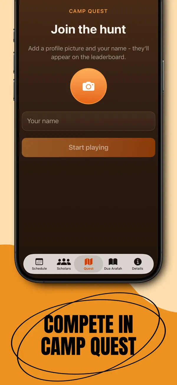 Camp Arafah on iPhone, screen 2