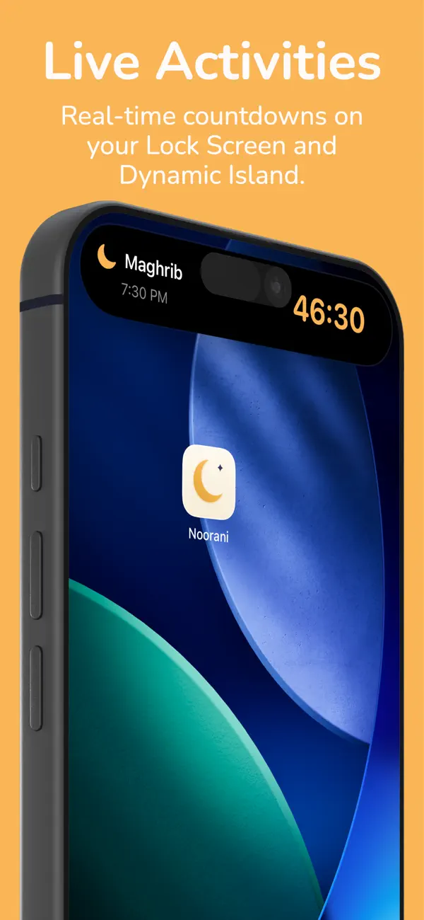 Noorani on iPhone, screen 2